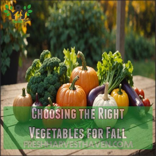 Choosing The Right Vegetables for Fall