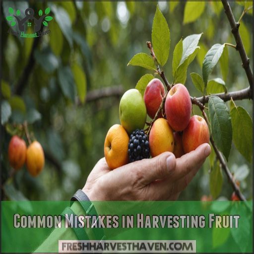 Common Mistakes in Harvesting Fruit