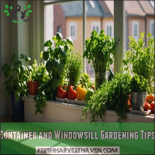 Container and Windowsill Gardening Tips