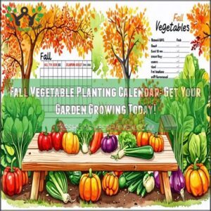 fall vegetable planting calendar