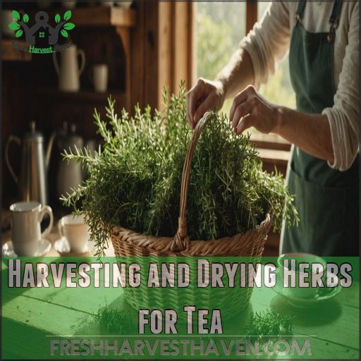 Harvesting and Drying Herbs for Tea