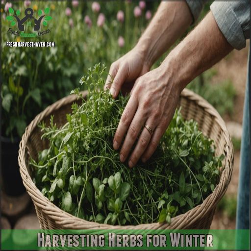 Harvesting Herbs for Winter