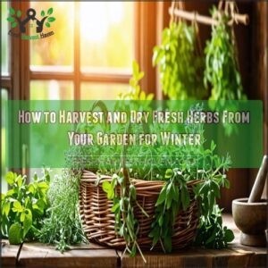 how to harvest and dry herbs for winter