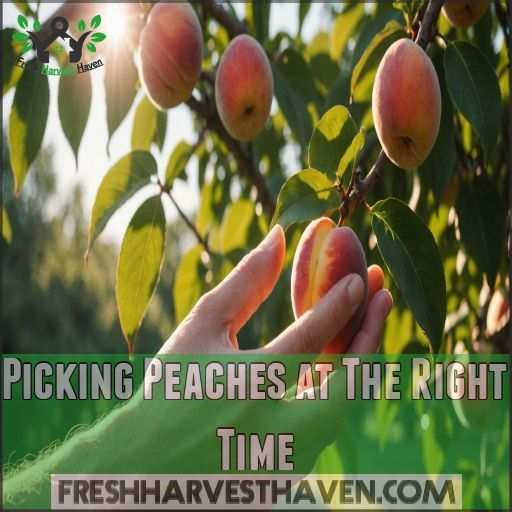 Picking Peaches at The Right Time