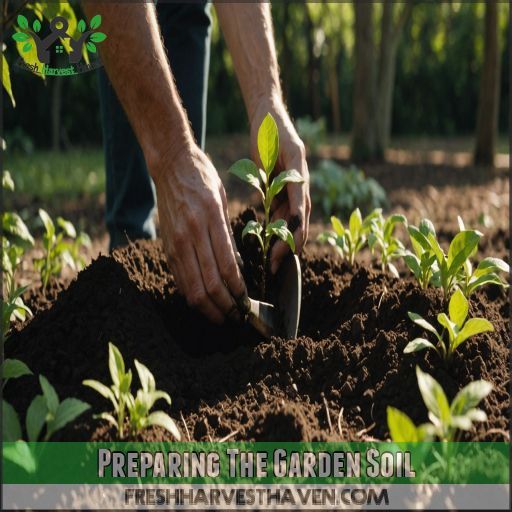 Preparing The Garden Soil