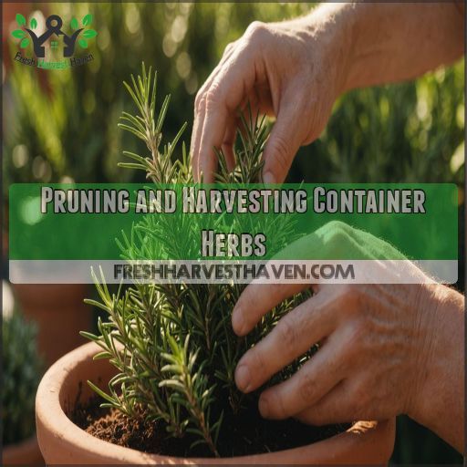 Pruning and Harvesting Container Herbs