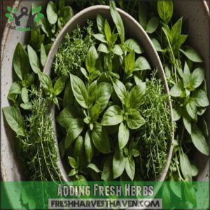 Adding Fresh Herbs