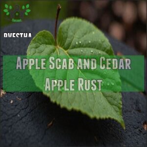 Apple Scab and Cedar Apple Rust