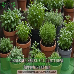 Choosing Herbs for Container Overwintering