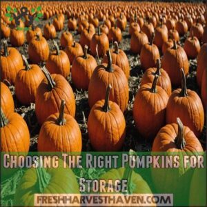 Choosing The Right Pumpkins for Storage