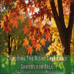 Choosing The Right Trees and Shrubs for Fall