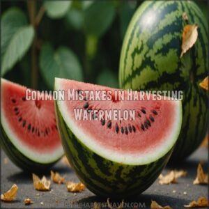 Common Mistakes in Harvesting Watermelon