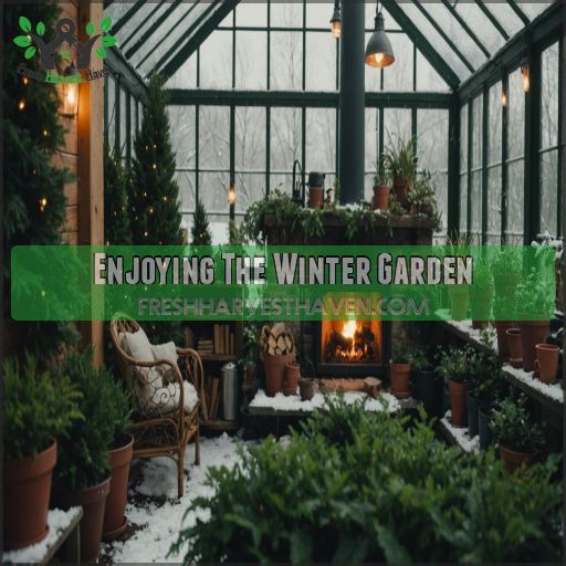 Enjoying The Winter Garden