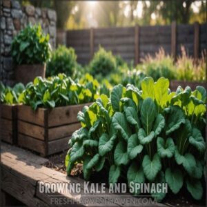 Growing Kale and Spinach