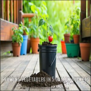 Growing Vegetables in 5 Gallon Buckets