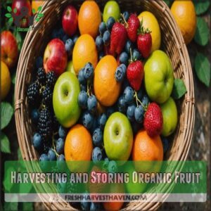 Harvesting and Storing Organic Fruit