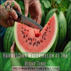 Harvesting Watermelon at The Right Time