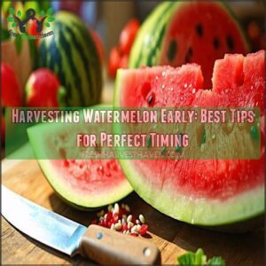 harvesting watermelon early