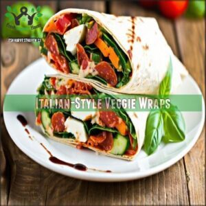 Italian-Style Veggie Wraps