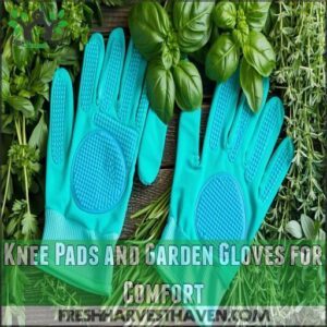 Knee Pads and Garden Gloves for Comfort