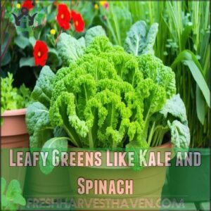 Leafy Greens Like Kale and Spinach