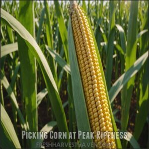 Picking Corn at Peak Ripeness