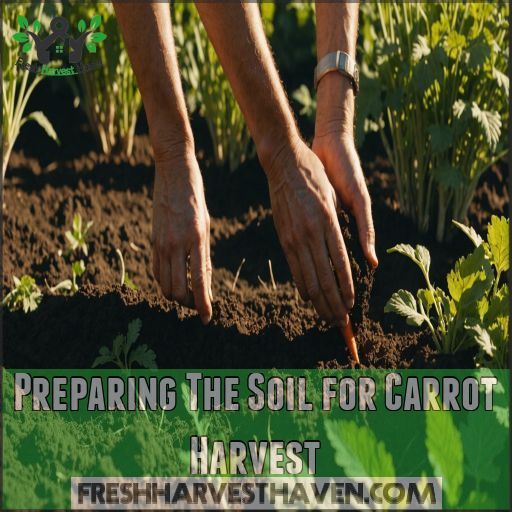 Preparing The Soil for Carrot Harvest