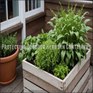 Protecting Outdoor Herbs in Containers