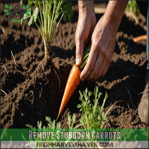 Remove Stubborn Carrots