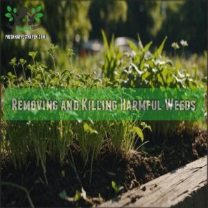 Removing and Killing Harmful Weeds