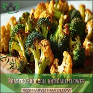 Roasted Broccoli and Cauliflower