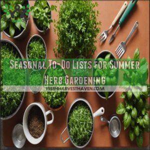 Seasonal To-Do Lists for Summer Herb Gardening