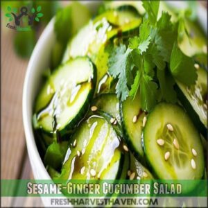 Sesame-Ginger Cucumber Salad