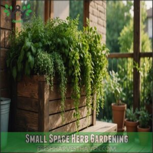 Small Space Herb Gardening