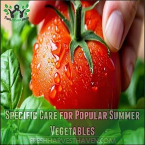 Specific Care for Popular Summer Vegetables