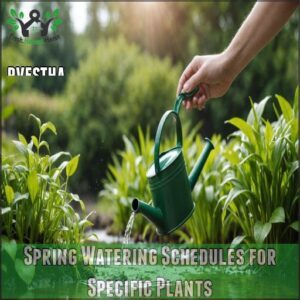 Spring Watering Schedules for Specific Plants