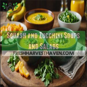 Squash and Zucchini Soups and Salads