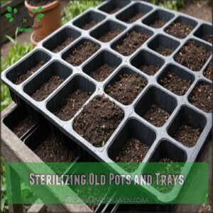 Sterilizing Old Pots and Trays