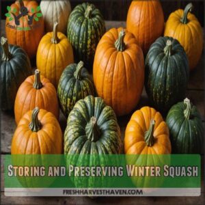 Storing and Preserving Winter Squash