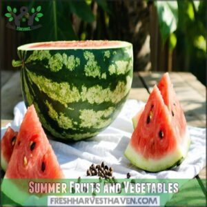 Summer Fruits and Vegetables