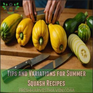 Tips and Variations for Summer Squash Recipes