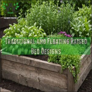 Traditional and Floating Raised Bed Designs