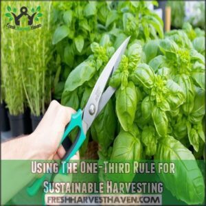 Using The One-Third Rule for Sustainable Harvesting