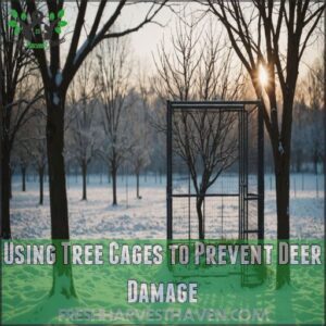 Using Tree Cages to Prevent Deer Damage