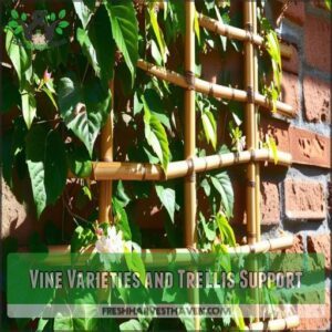 Vine Varieties and Trellis Support