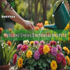 Watering Spring Containers and Pots