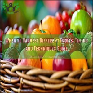 when to harvest different fruits