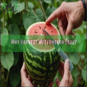 Why Harvest Watermelon Early