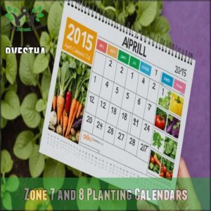 Zone 7 and 8 Planting Calendars