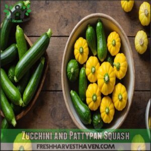 Zucchini and Pattypan Squash